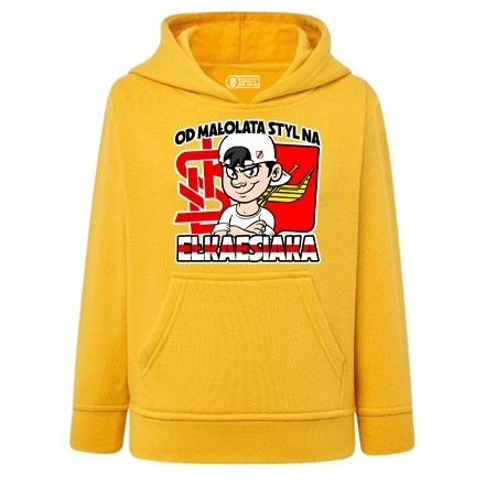 Bluza Dziecięca z Kapturem "Od Małolata Żółta"