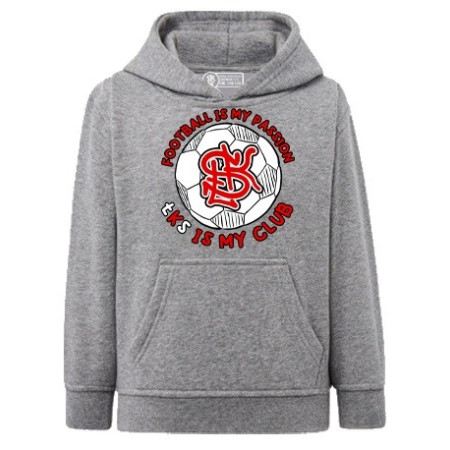 Bluza Dziecięca z Kapturem "Football Is My Passion Szara"