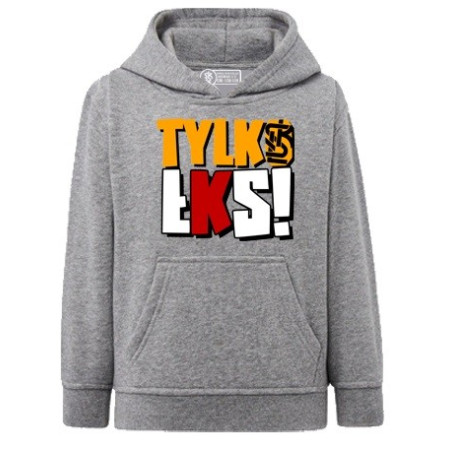 Bluza Dziecięca z Kapturem "Tylko ŁKS Szara"