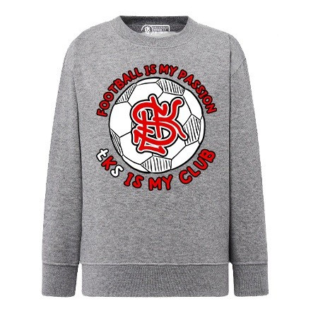 Bluza Dziecięca Klasyczna "Football Is My Passion Szara"