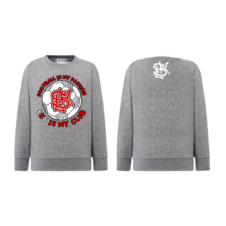 Bluza Dziecięca Klasyczna "Football Is My Passion Szara"