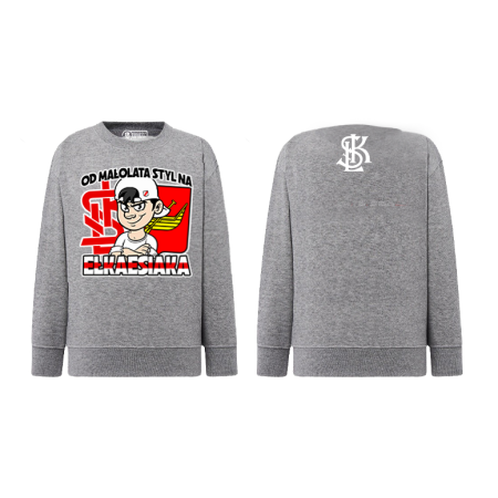 Bluza Dziecięca Klasyczna "Od Małolata Szara"