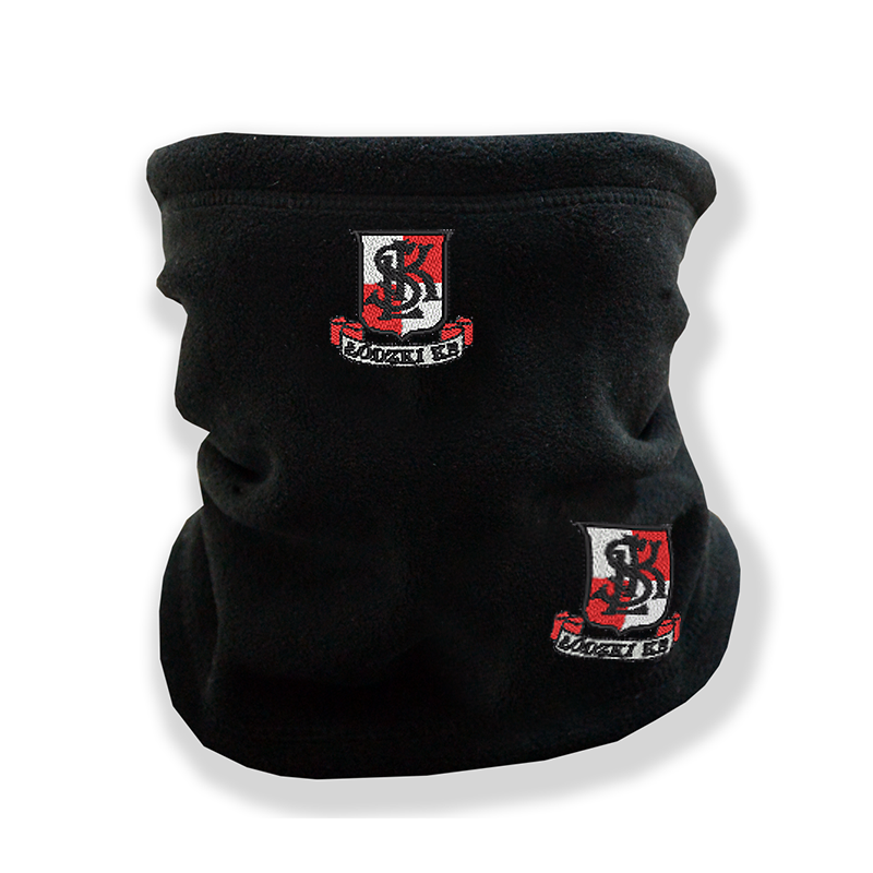 Komin Polarowy czarny "ŁÓDZKI K.S."