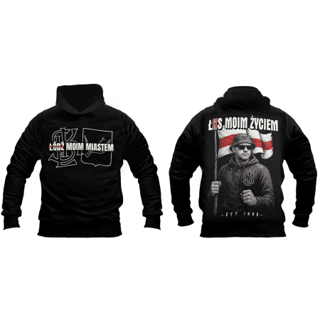 Bluza z kapturem "ŁÓDŹ MOIM MIASTEM..."