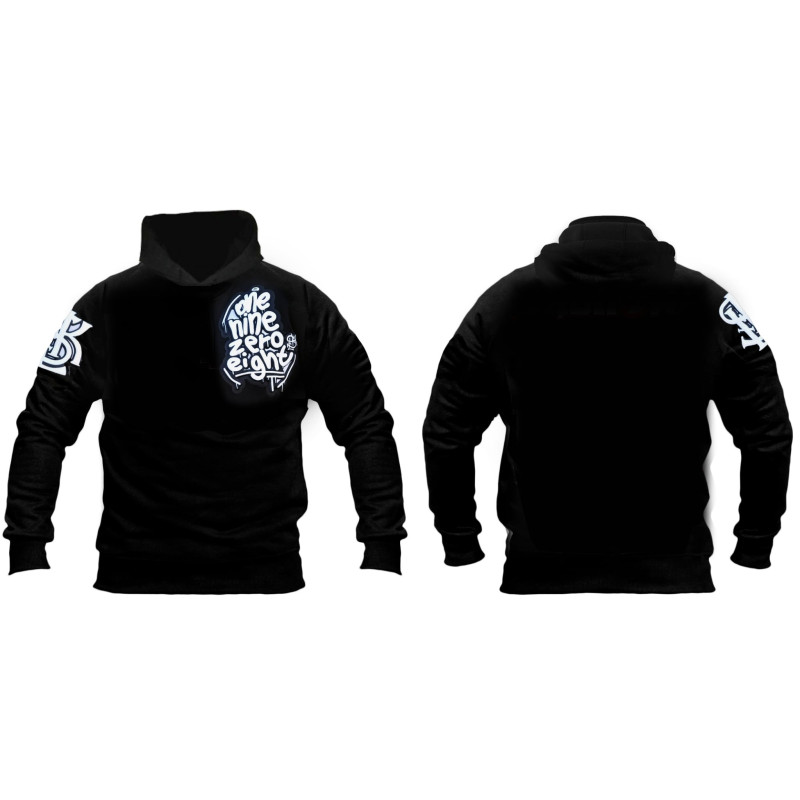 Bluza z kapturem "ONE NINE ZERO EIGHT"